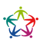 Il logo del Servicio Civile Nazionale: bambini che si tengono per mano e formano una stella
